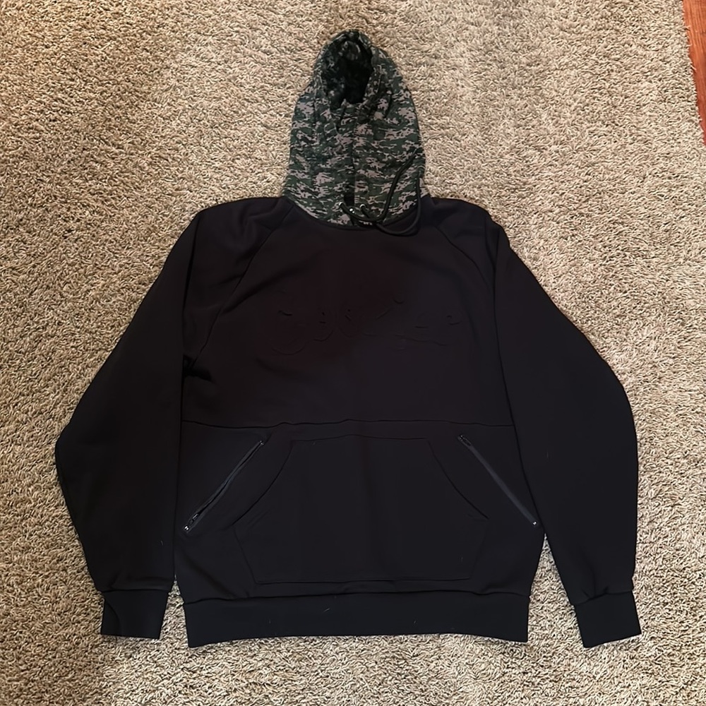 Cookies SF Embossed Spell Hoodie Black Camo Sweatshirt Pullover Size XL